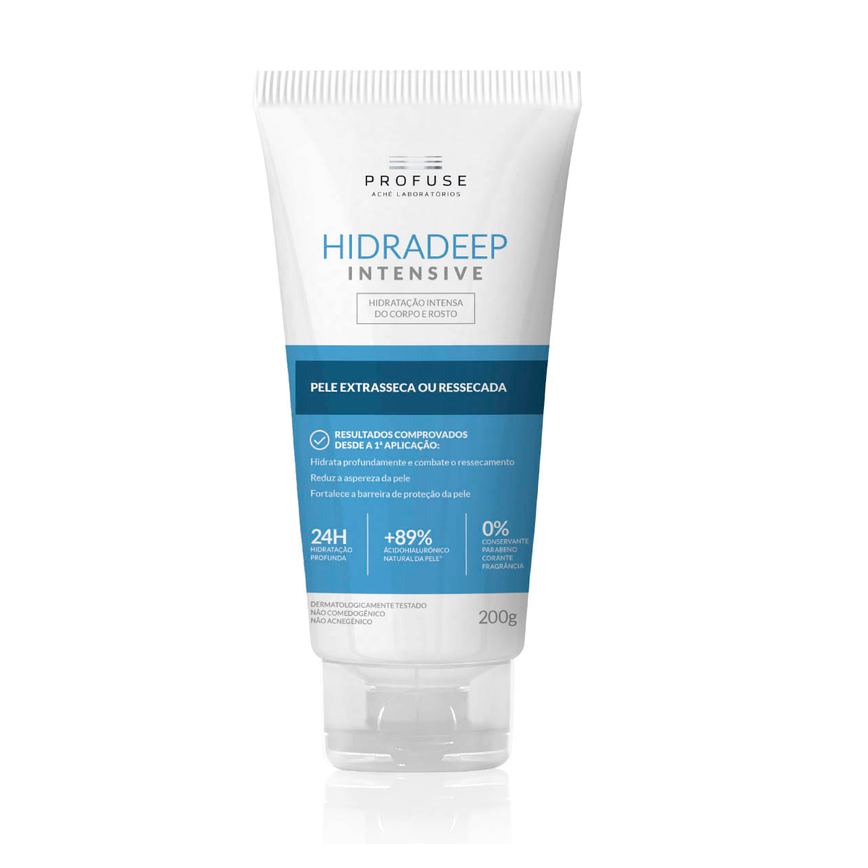 Creme Hidratante Profuse Hidradeep Intensive Pele Extrasseca ou Ressecada Creme 200g
