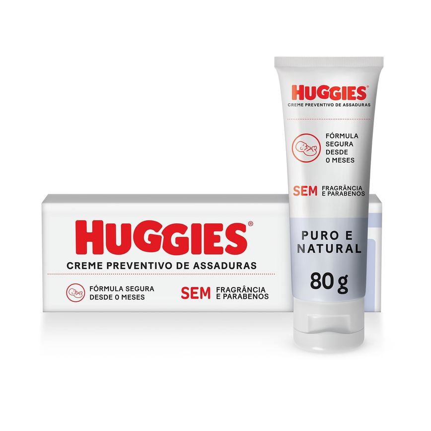 Creme de Assaduras Huggies Puro e Natural 80g