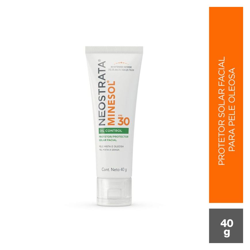 Protetor Solar Facial Neostrata Minesol Oil Control FPS30 Toque Seco 40g