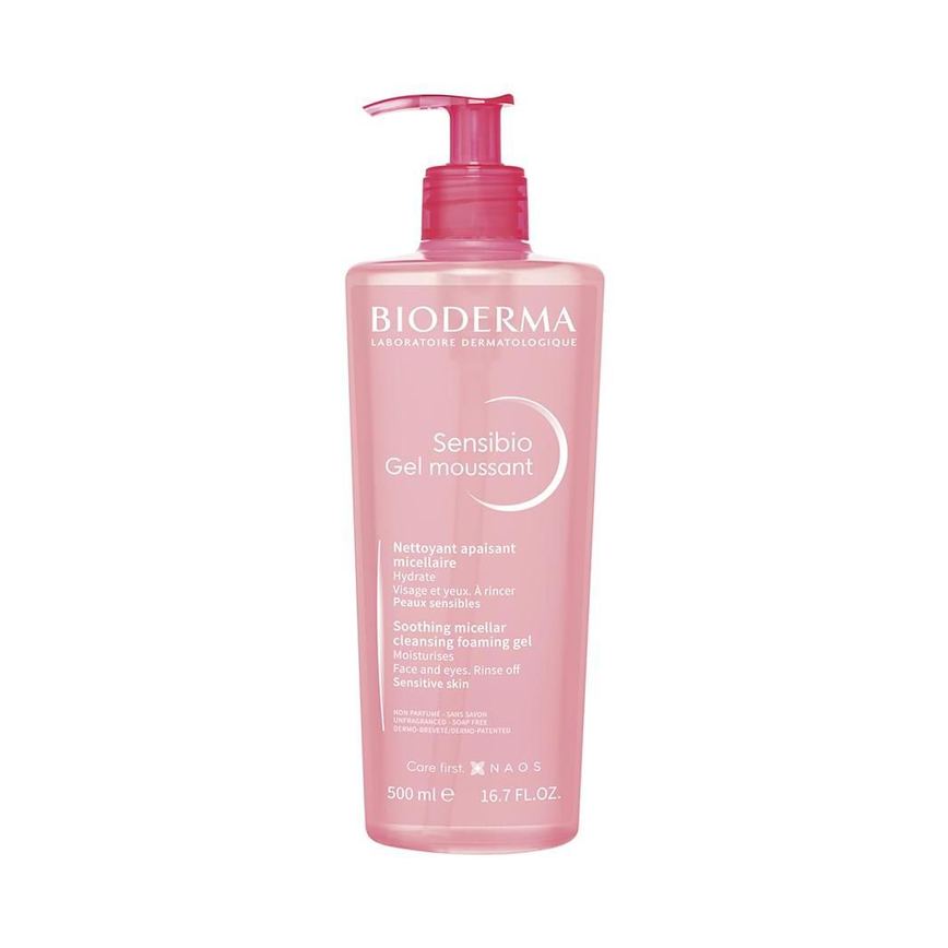 Bioderma Sensibio Gel Moussant Gel de Limpeza Micelar Calmante e Hidratante 500ml
