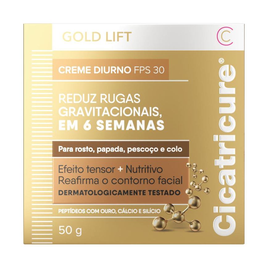 Creme Facial Cicatricure Gold Lift Diurno FPS 30 50g