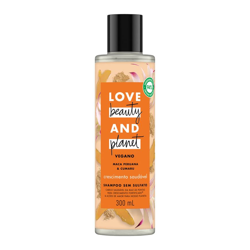 Shampoo Love Beauty & Planet Crescimento Saudável Vegano 300ml