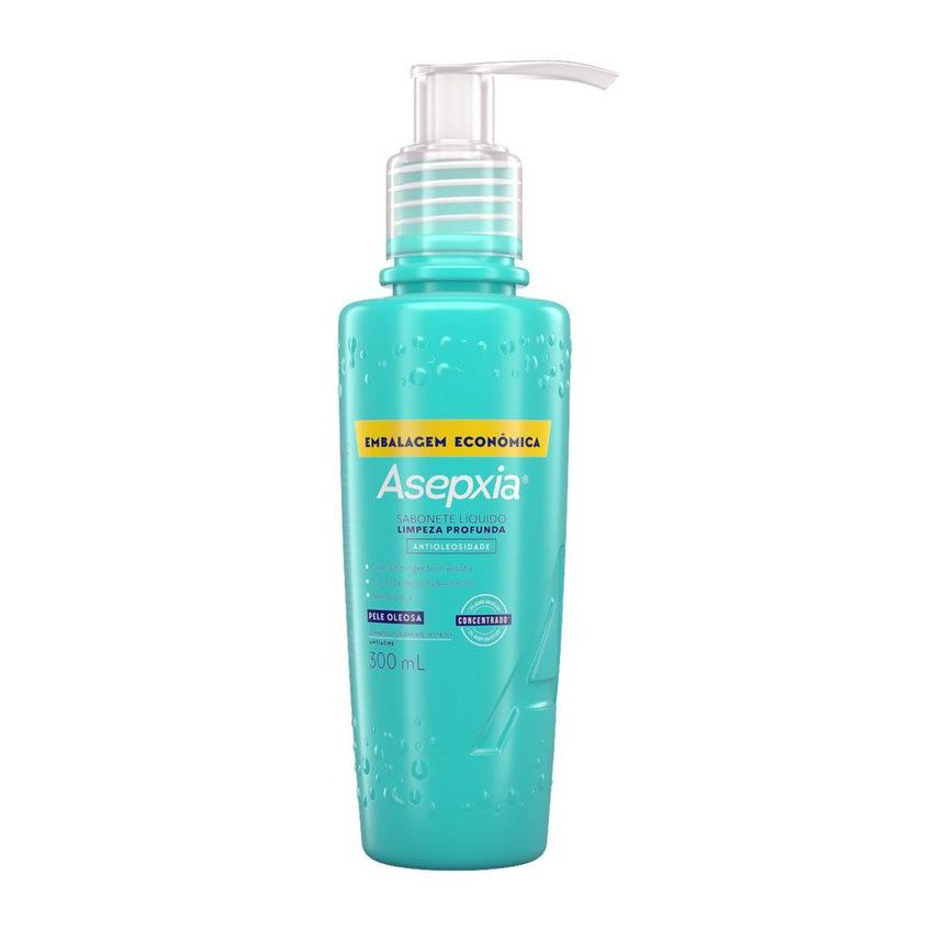 Sabonete Líquido Facial Asepxia Limpeza Profunda Antioleosidade Ácido Salicílico 2% 300ml