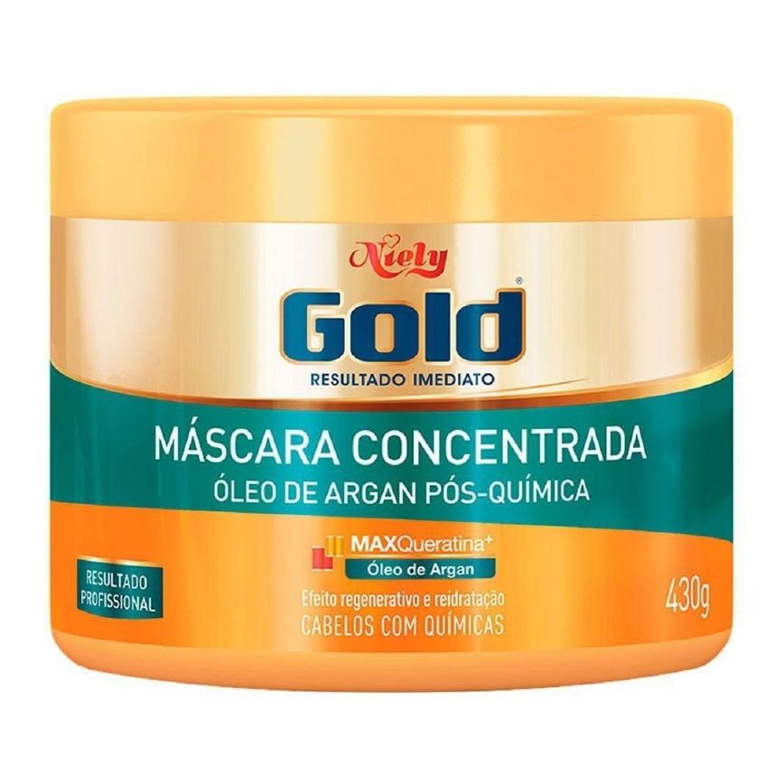 Máscara Capilar Niely Gold Pós-Química Óleo de Argan 430g