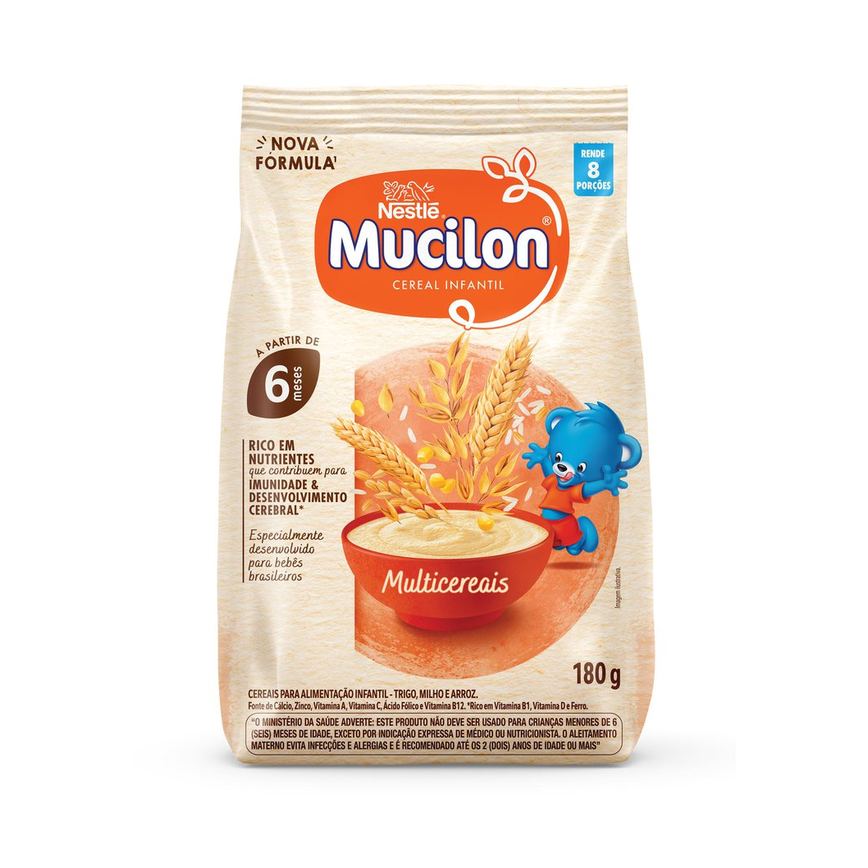 Cereal Infantil Mucilon Multicereais +6 meses 180g