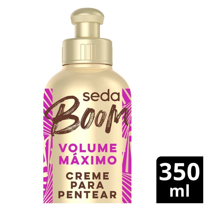 Creme de Pentear Seda Boom Cachos Sem Limite Volume Máximo 350ml