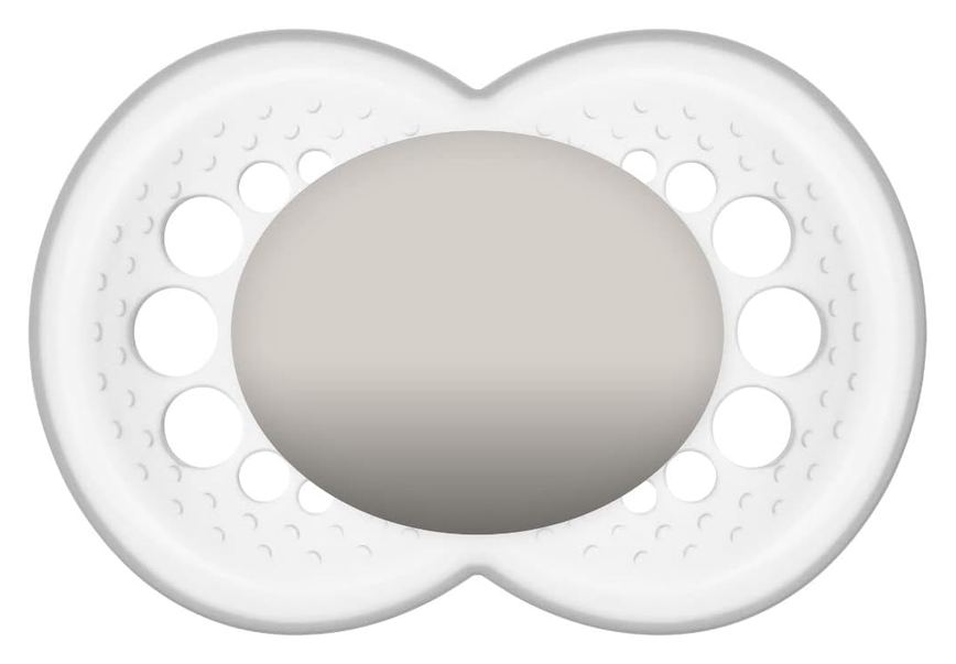 Chupeta MAM Original Ortodôntica +6 meses SkinSoft Silicone Neutra 1 Unidade