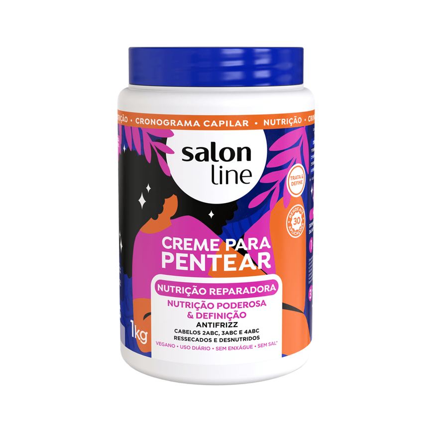Creme De Pentear Salon Line Nutrição Reparadora 1Kg