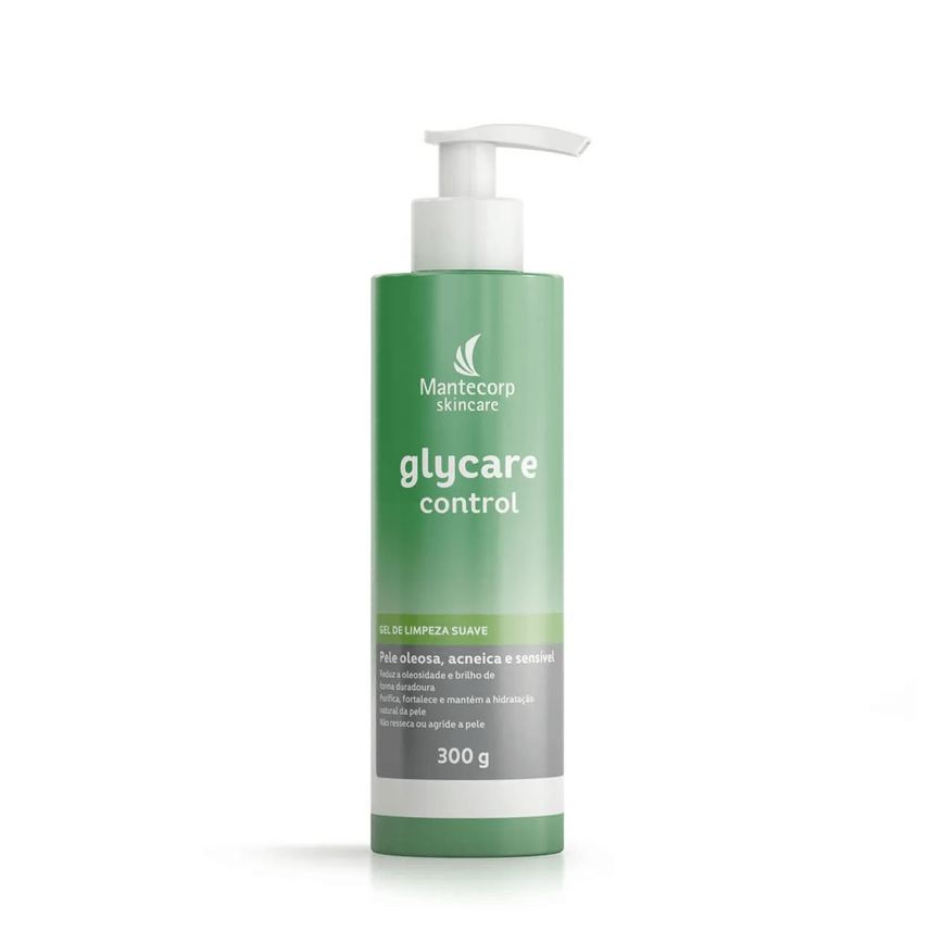 Gel de Limpeza Facial Mantecorp Skincare Glycare Control Peles Oleosas e Acneicas 300g