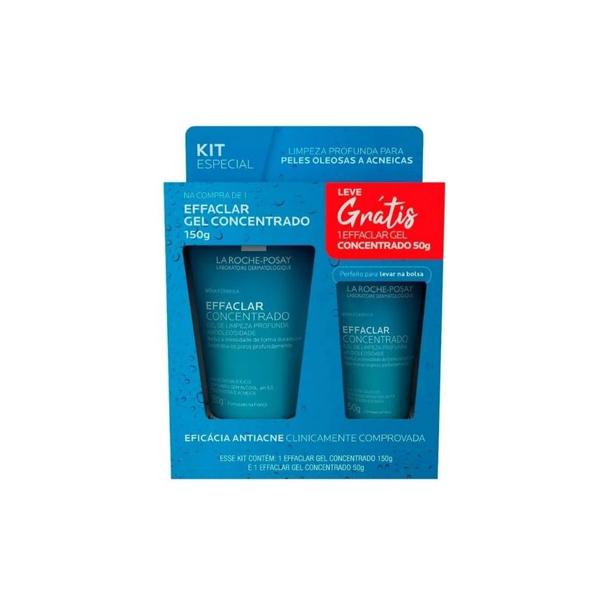 Kit La Roche-Posay Gel de Limpeza Facial Limpeza Profunda 150g 1 Uni + Gel de Limpeza Facial Limpeza Profunda 50g 1 Uni