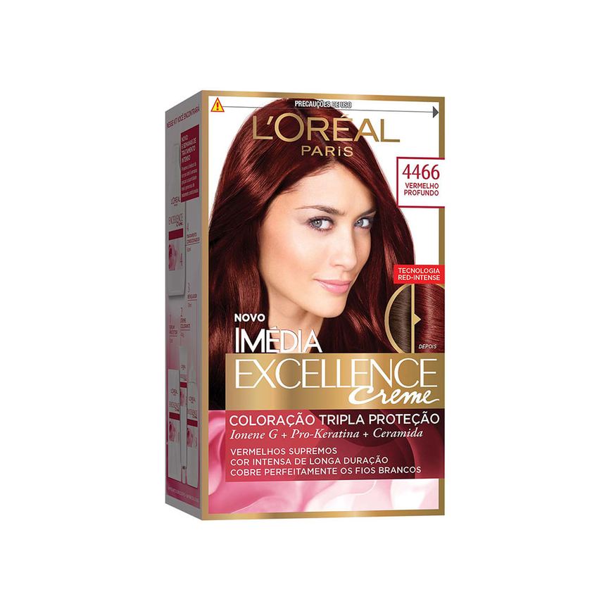 Tintura Imédia Excelance Loreal Paris Vermelho Profundo 4466