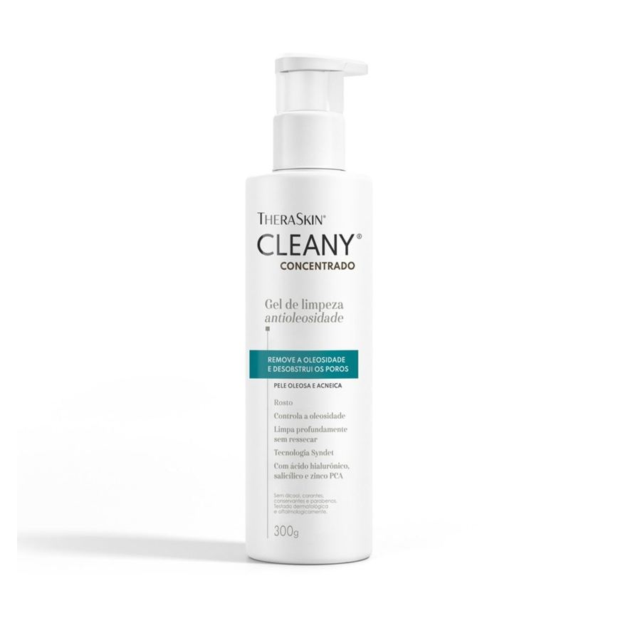 Gel de Limpeza Facial Theraskin Cleany Concentrado Antioleosidade 300ml