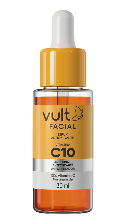 Sérum Facial Vult Vitamina C10 com 10% de Vitamina C e Niacinamida 30ml