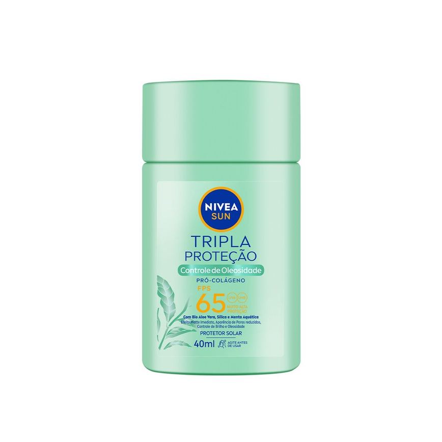 Protetor Solar Facial Nivea Sun Tripla Proteção FPS65 Controle de Oleosidade 40ml