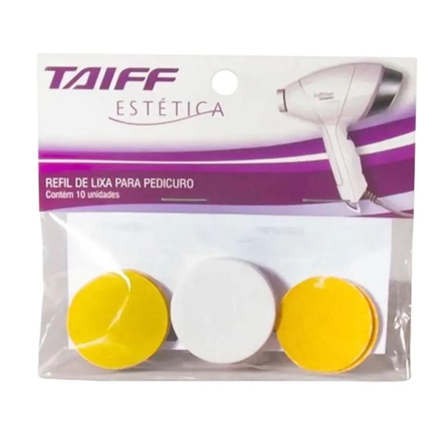 Lixa para Pedicuro Taiff Refil com 10 unidades
