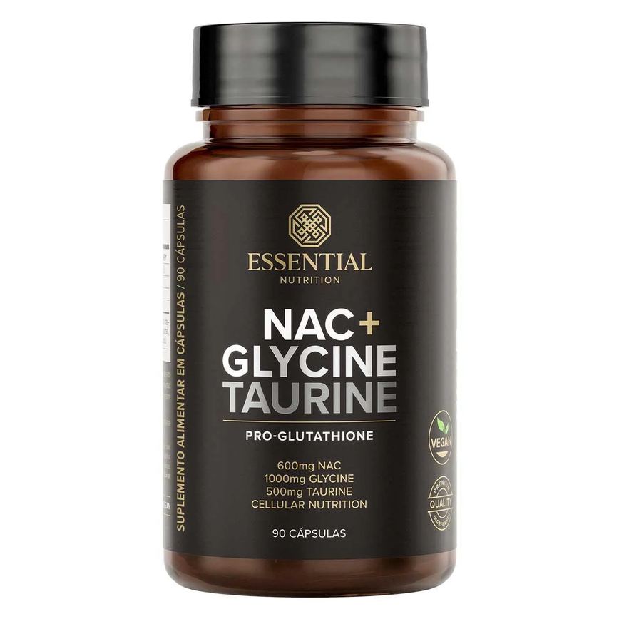 Nac + Glycine + Taurina – (90 Cápsulas) – Essential Nutrition