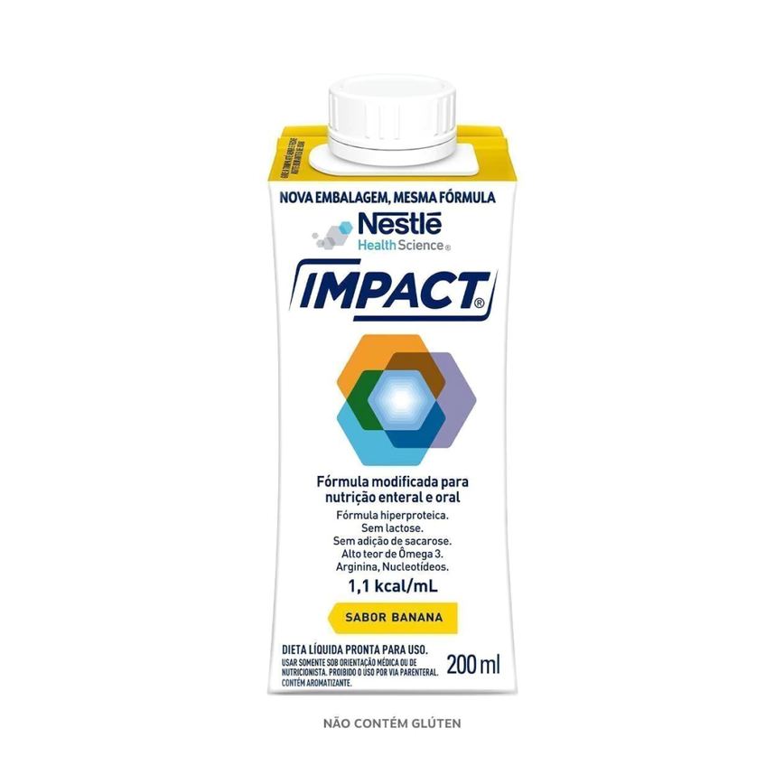 Nutrição Enteral E Oral Impact Banana 200Ml