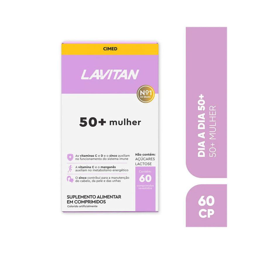 Polivitamínico Lavitan 50+ Mulher 60 cápsulas