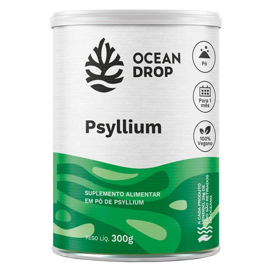 PSYLLIUM EM Pó VEGANO (300G) – OCEAN DROP