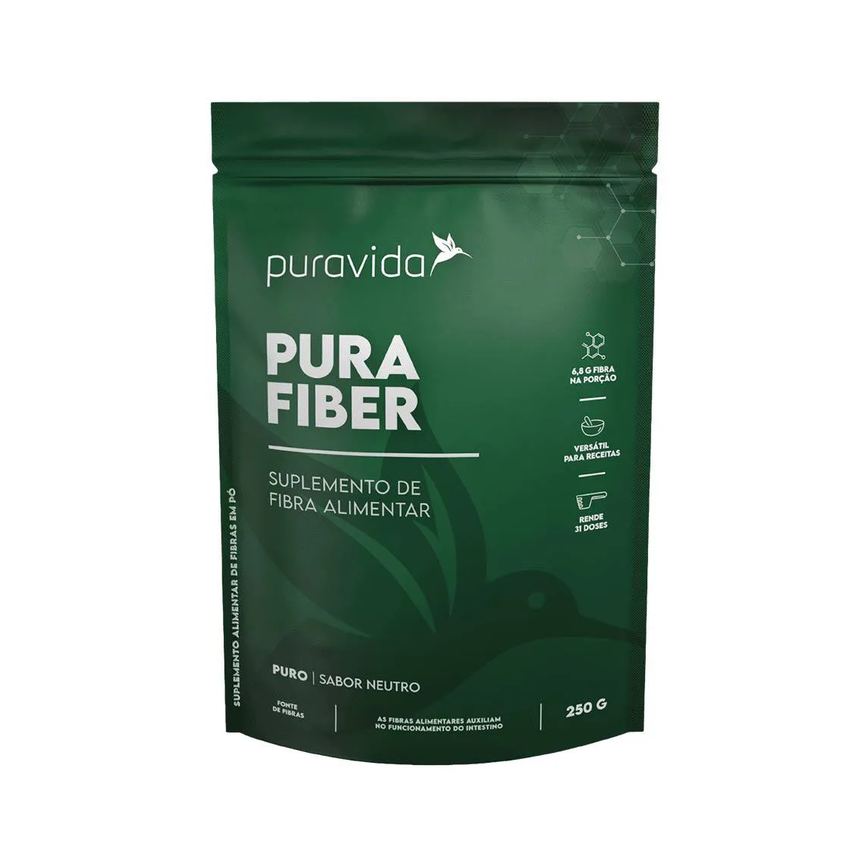 Purafiber Fibra Alimentar Suplemento 250g – Puravida