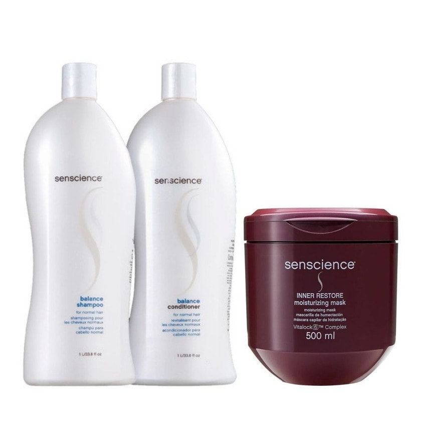 Senscience Kit Balance Sh + Condic+ 1L + Máscara Deep 500ml