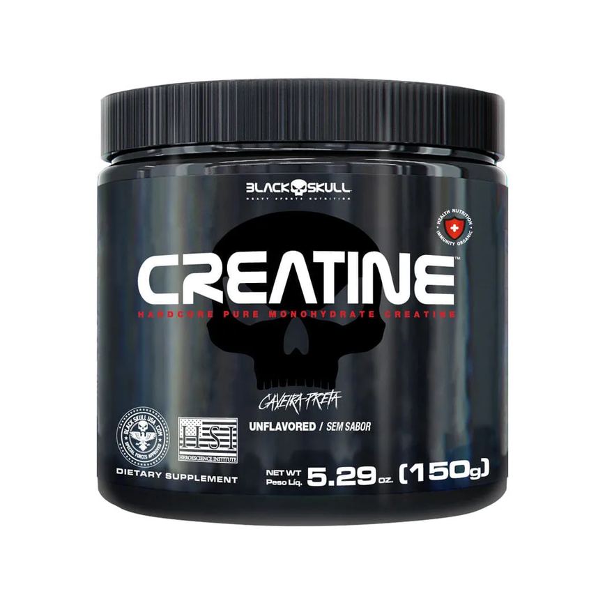 Black Skull Creatina 150gr Sem Sabor