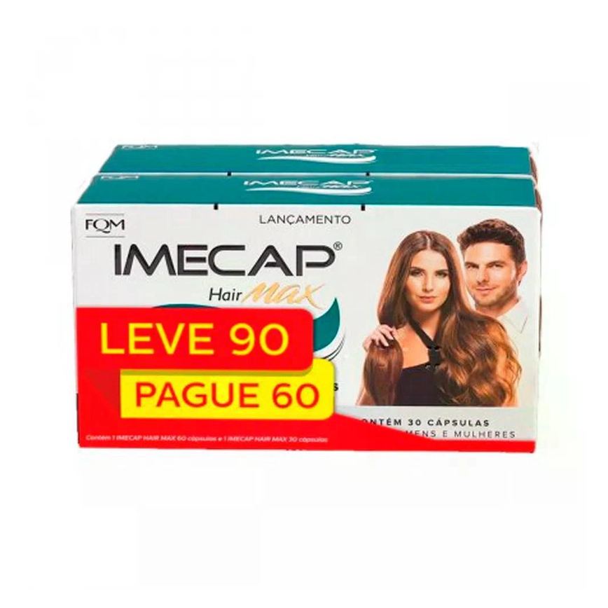Kit Imecap Hair Max Cabelos E Unhas 90 Cápsulas