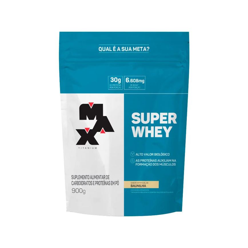 Max Super Whey 900gr Baunilha Refil