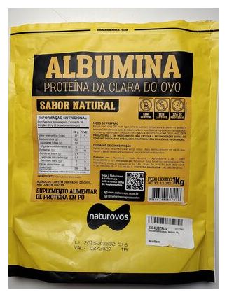 Naturovos Albumina Proteína da Clara do Ovo
