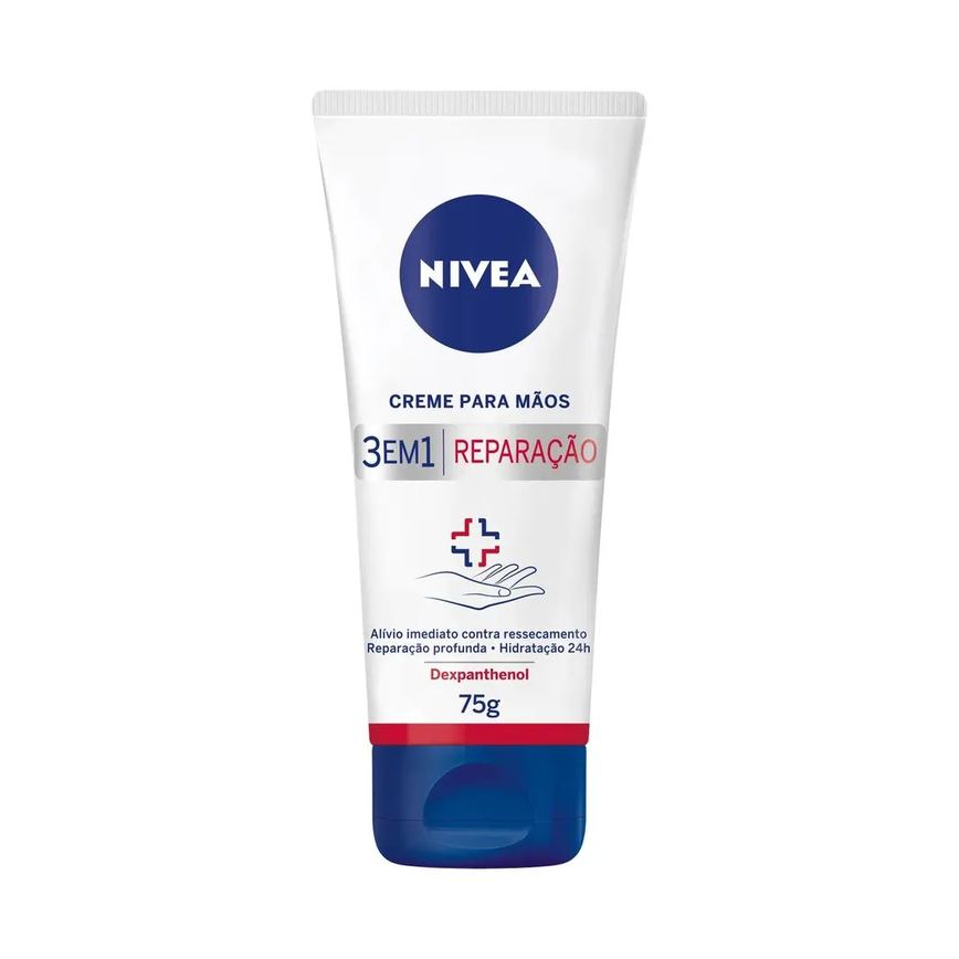 Nivea Reparação 3 Em 1 Creme Para Mãos 75gr