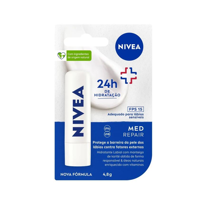 Protetor Labial Nivea Med Repair Fps15 4,8g