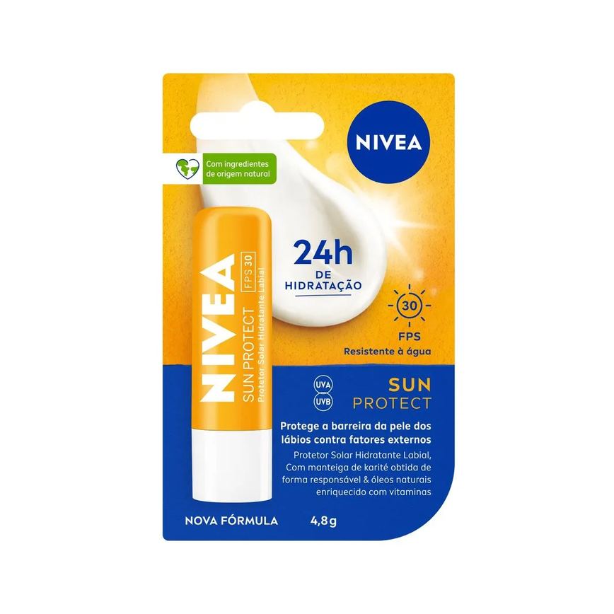 Protetor Labial Nivea Sun Protect Fps30 4,8g