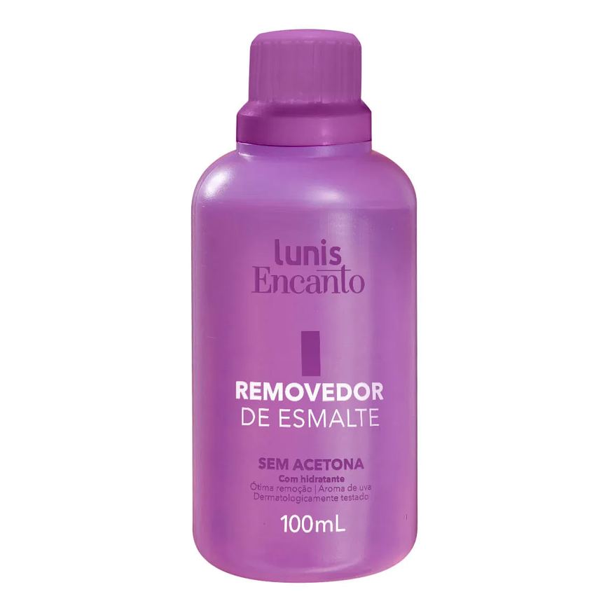 Removedor Esmalte Lunis Encanto 100ml Sem Acetona