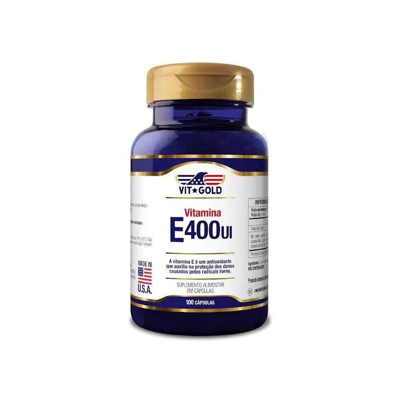Vitamina e 400 Ui Vitgold 100 cápsulas